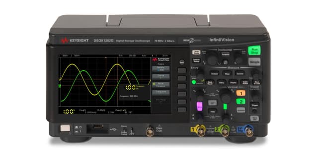 DSOX1202G Oscilloscope: 70/100/200 MHz, 2 Analog Channels, with WaveGen