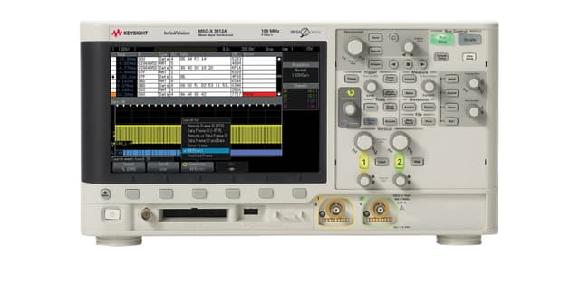 MSOX3012A Mixed Signal Oscilloscope: 100 MHz, 2 Analog Plus 16 Digital Channels