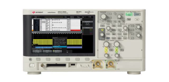 MSOX3052A Mixed Signal Oscilloscope: 500 MHz, 2 Analog Plus 16 Digital Channels