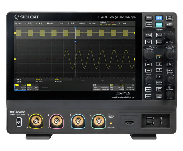 Siglent SDS1104X-HD Oscilloscope: 25 MHz