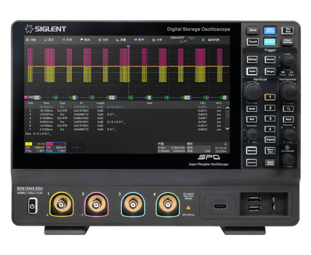 Siglent SDS1202X-EDU Oscilloscope: 25 MHz