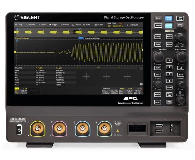 Siglent SDS2354X-HD Oscilloscope: 350 MHz